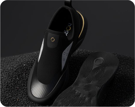 Snogs slip-on shoe being worn