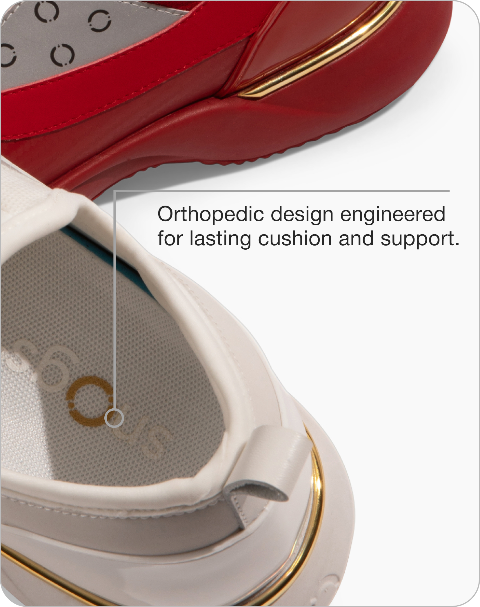 Orthopedic design engineered for lasting cushion and support.
